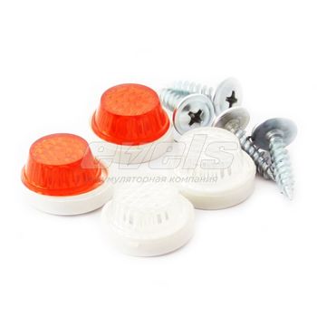 Катафот-саморез номерного знака декоративный в пакете (4 шт.)