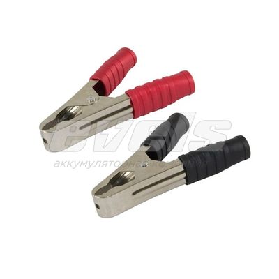 Зажим крокодил TDM Electric 100A (красн+черн) — основное фото